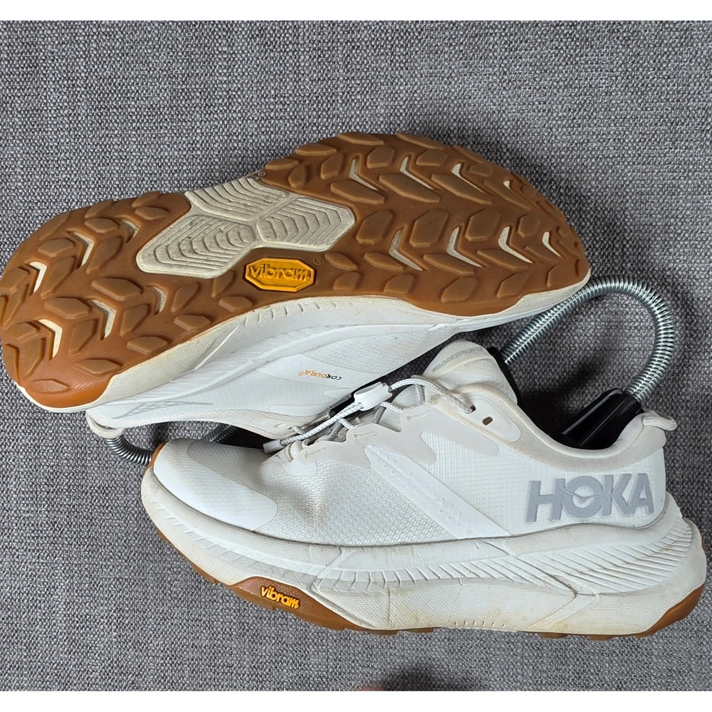 Hoka Transport Women 5B Beige 1123154 Vibram Cordura Lifestyle Sneakers